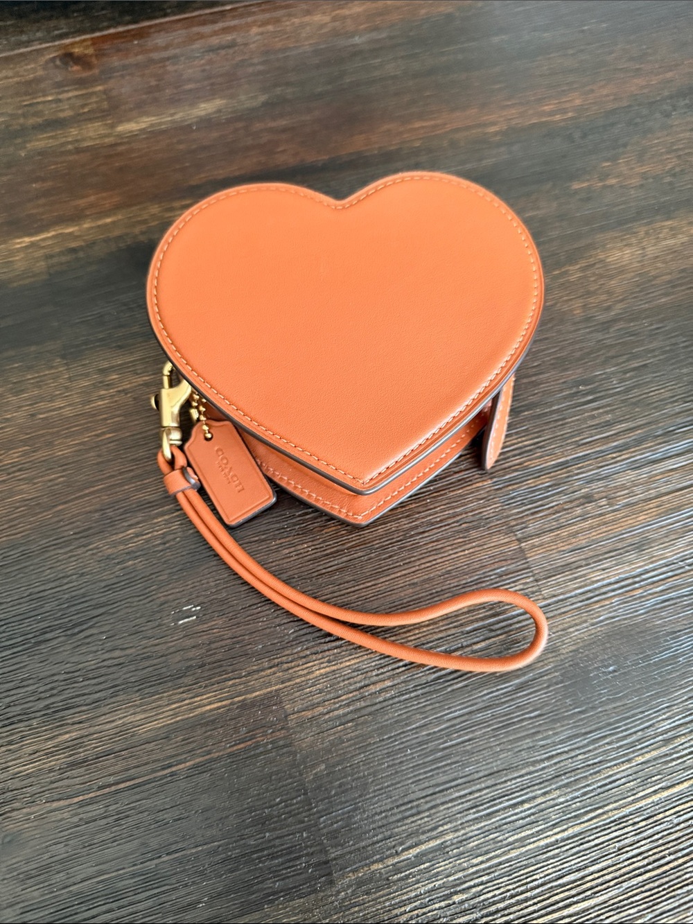 Coach Heart-Shaped Wristlet